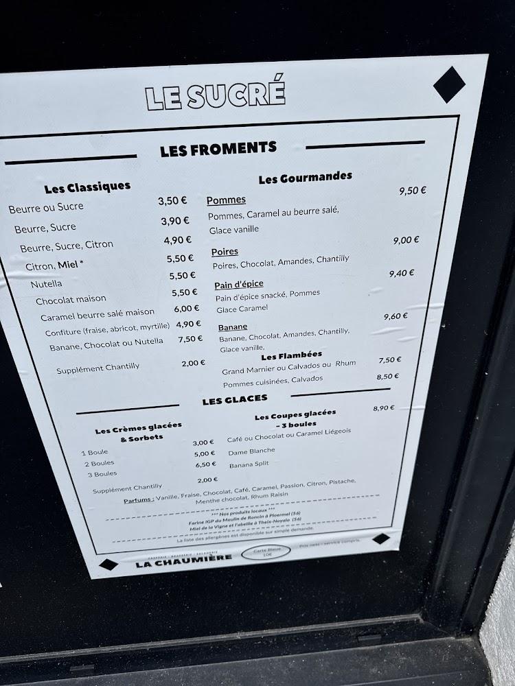 La Chaumière - Menu Image 3